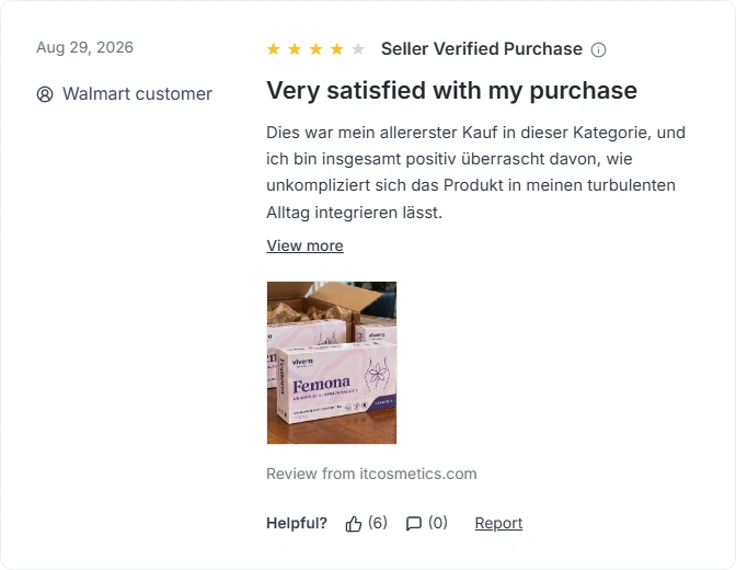 Femona walmart erfahrungen