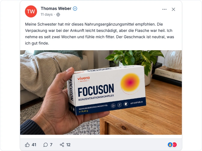 Focuson facebook Erfahrungen