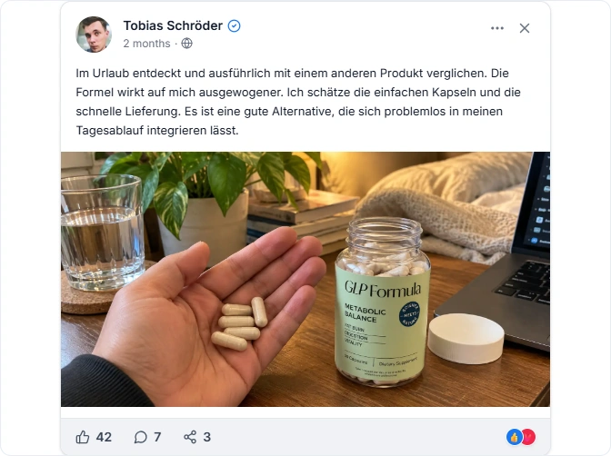 GLP Formula Facebook Erfahrungen