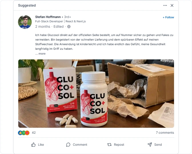 Glucosol Linkedln Erfahrungen