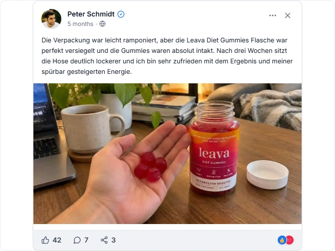 Leava Diet Gummies Facebook Erfahrungen
