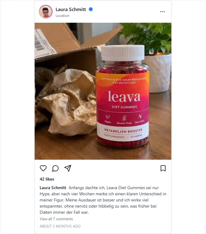Leava Diet Gummies Instagram Erfahrungen