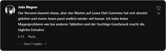 Leava Diet Gummies Tiktok Erfahrungen