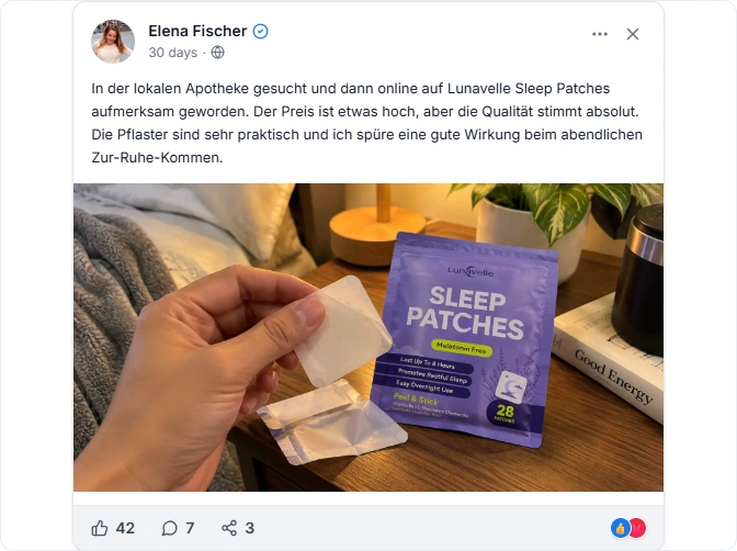 Lunavelle Facebook Erfahrungen