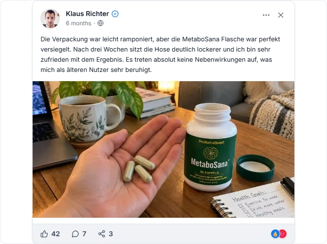 MetaboSana Facebook Erfahrungen
