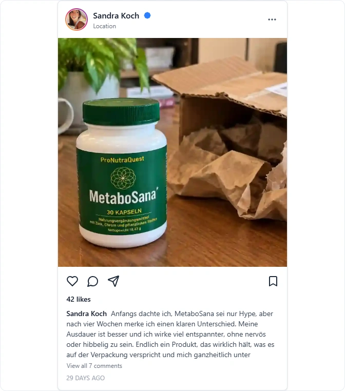 MetaboSana Instagram Erfahrungen