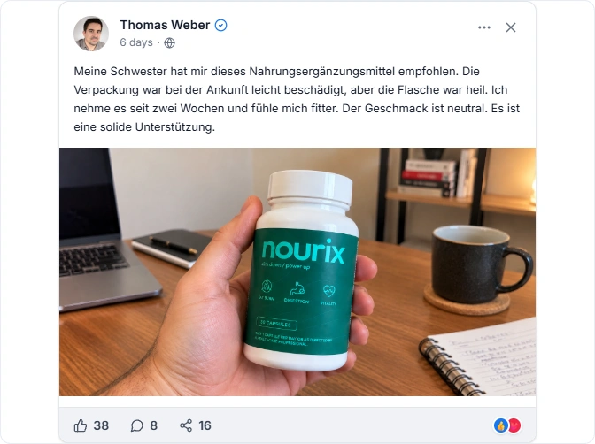 Nourix facebook Erfahrungen