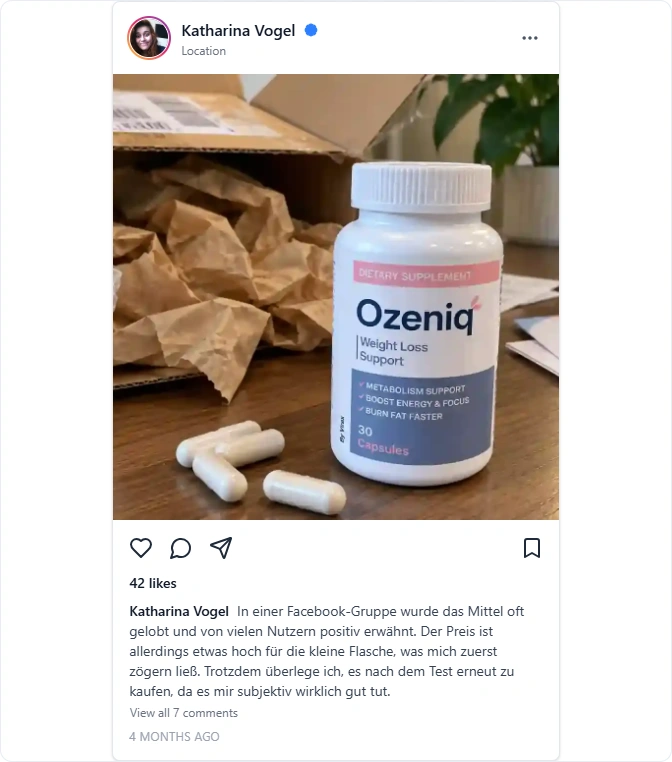 Ozeniq Instagram Erfahrungen