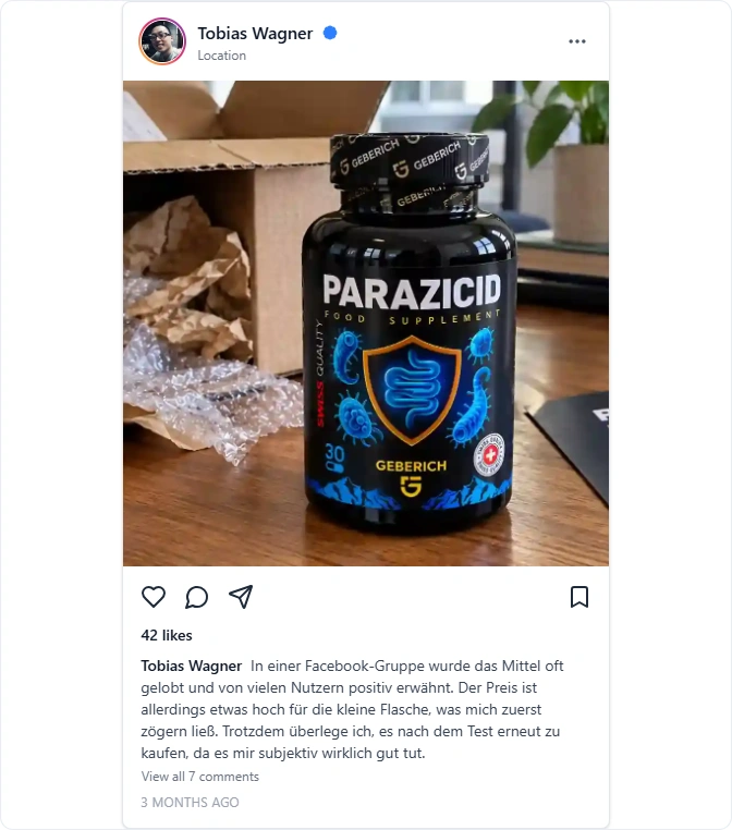 Parazicid Instagram Erfahrungen