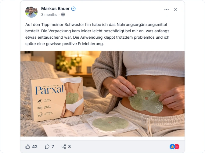 Parxal Stomach Patches Facebook Erfahrungen