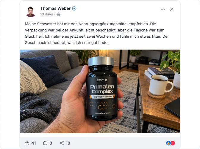 Primalen Complex facebook erfahrungen