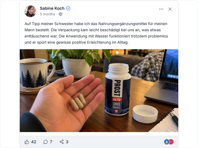 ProstAktiv Faceook Erfahrungen