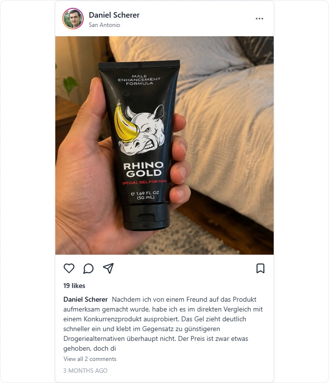 Rhino Gold Gel Instagram Erfahrungen