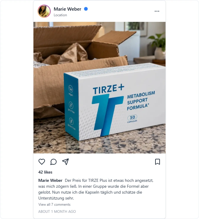 TIRZE Plus Instagram Erfahrungen