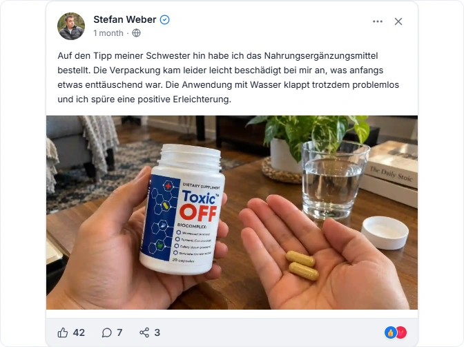 Toxic OFF Facebook Erfahrungen