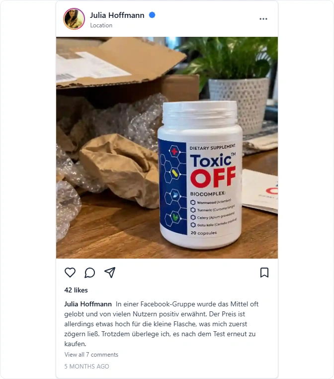 Toxic OFF Instagram Erfahrungen