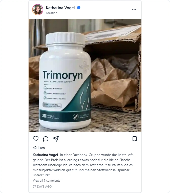 Trimoryn Instagram Erfahrungen