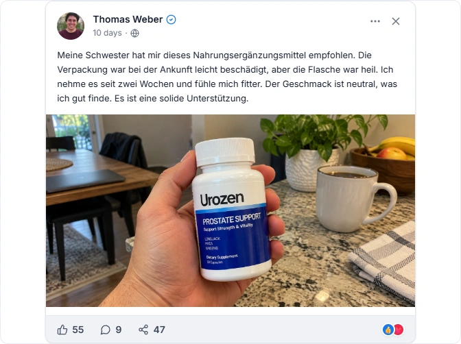 Urozen Facebook Erfahrungen