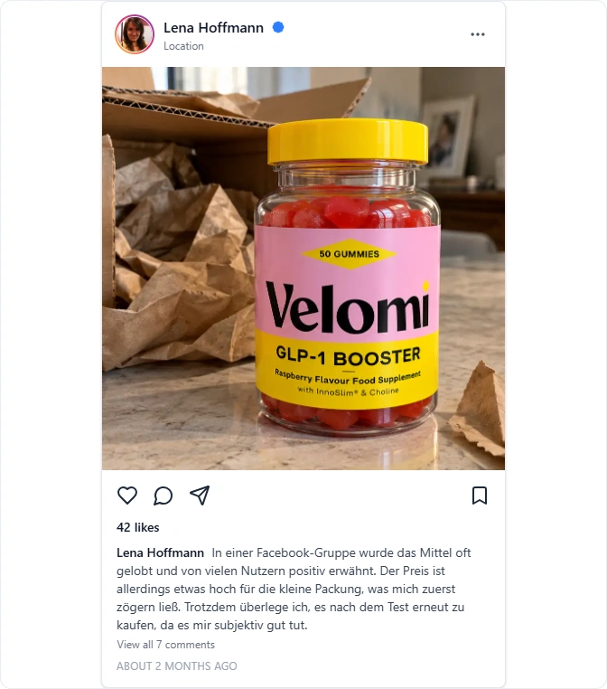 Velomi Instagram Erfahrungen