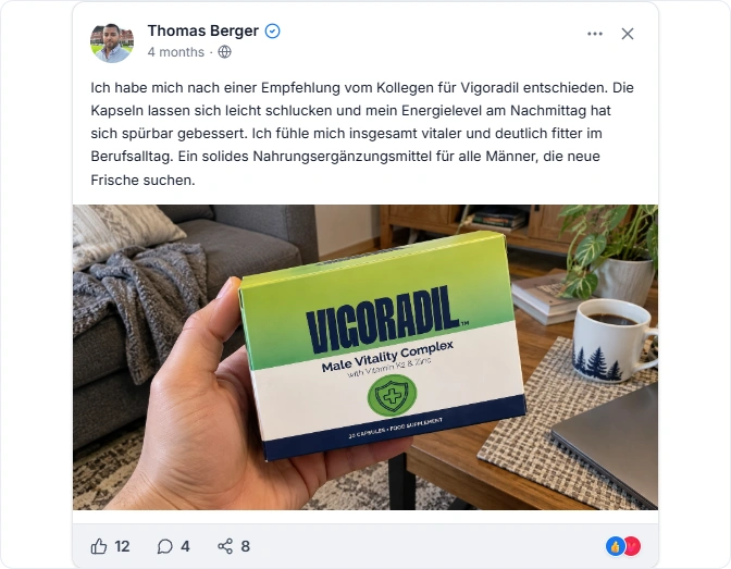 Vigoradil Facebook Erfahrungen