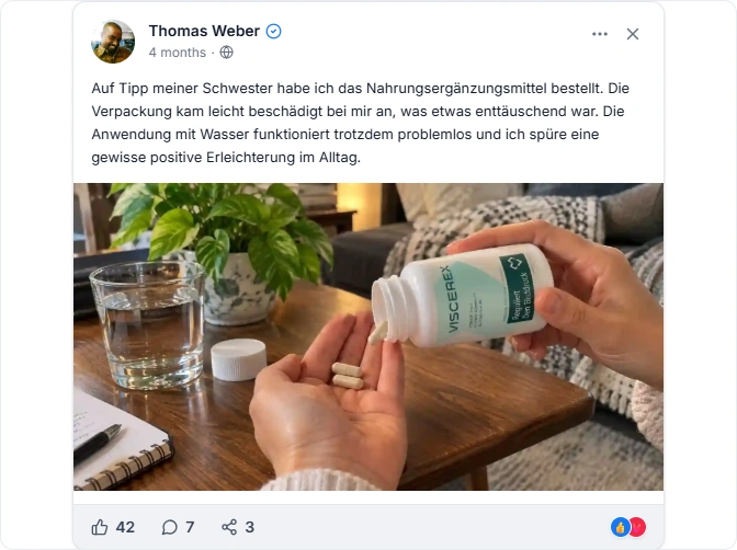 Viscerex Facebook Erfahrungen
