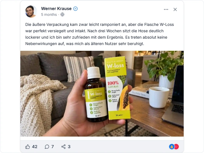 W-Loss Facebook Erfahrungen