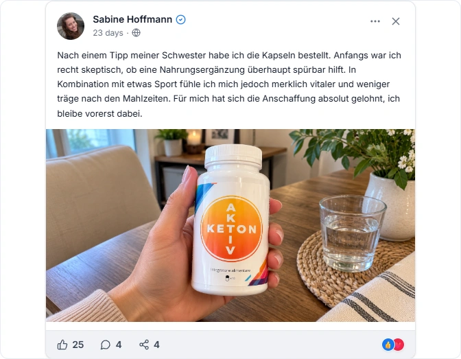 keton aktiv facebook erfahrungen