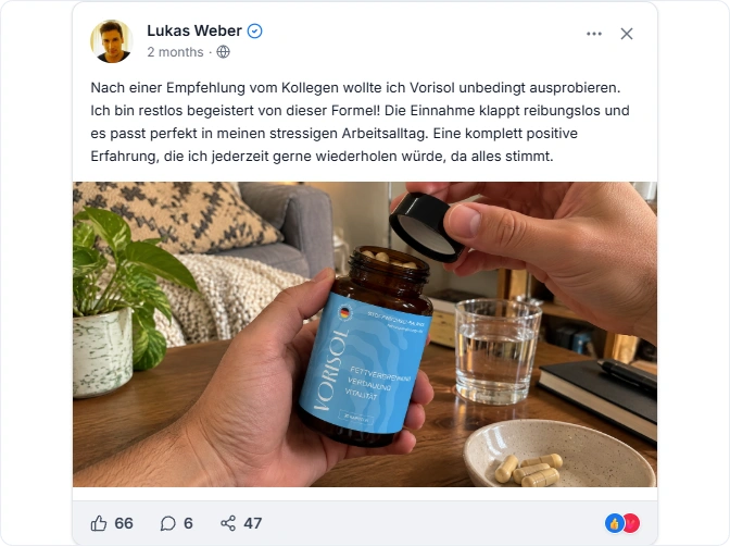 Vorisol Facebook-Bewertungen